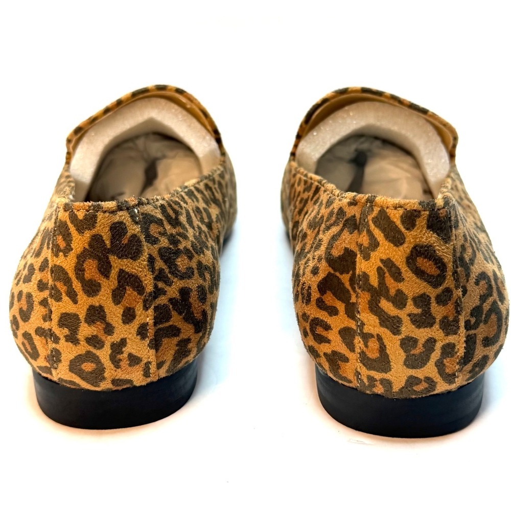 Journee Collection Women Ishani Slip On Tailored Flats Leopard/Camel Size 9W NWT - Picture 7 of 11